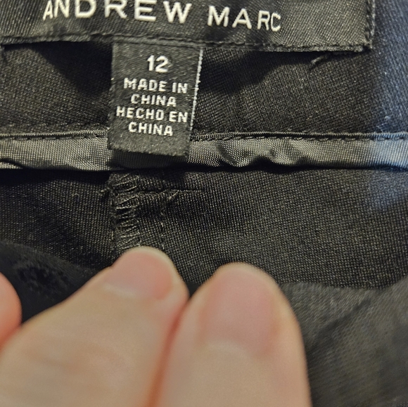 NWT Andrew Marc black slacks - Picture 3 of 5